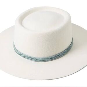 Lack of Color The Rocky Ivory Wool Fedora Hat Size M 57cm NWT Australia